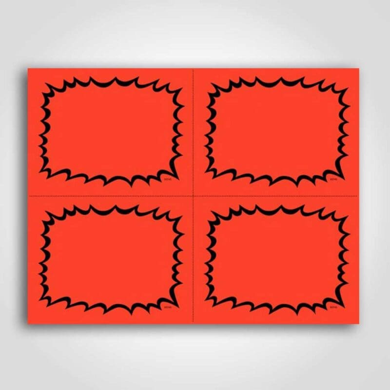 Ultra Go Blank Sign Card 5.5" x 4.25"