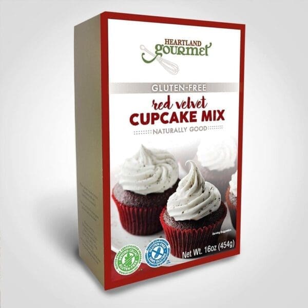 Heartland Gourmet Red Velvet Cupcake Mix Gluten Free - 6/case