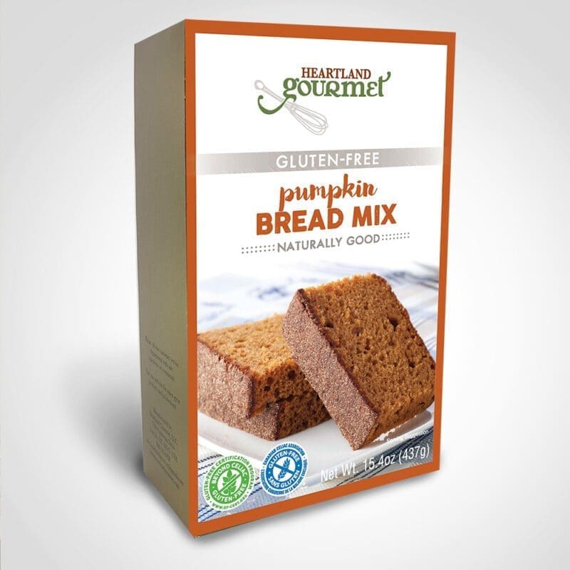 90312 Heartland Gourmet Pumpkin Quick bread Mix Gluten Free