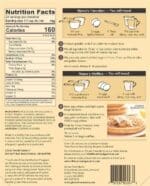 Back of Gluten Free Mama's Pancake and Waffle Mix