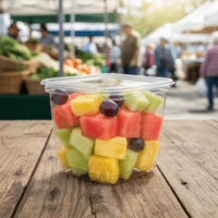 Deli Container Square PET Plastic 12oz - 750/case