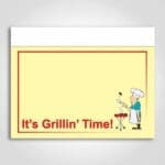 Its Grilling Time Sign Card 11" x 7"