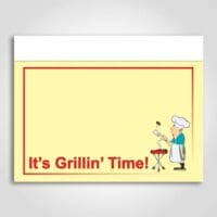 Its Grilling Time Sign Card 3.5" x 5"