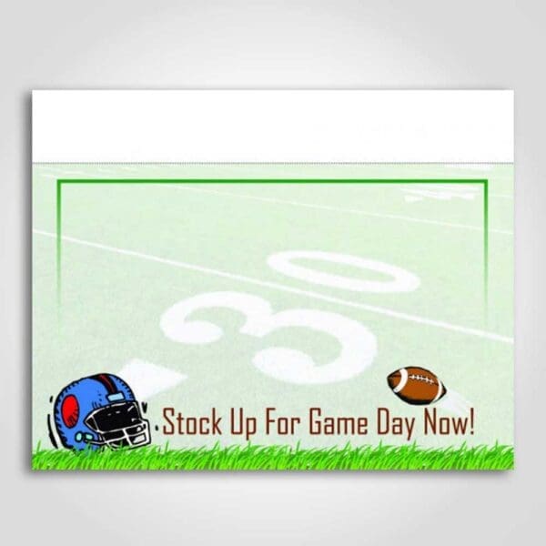 Football Sign card Sign Card 11" x 7"