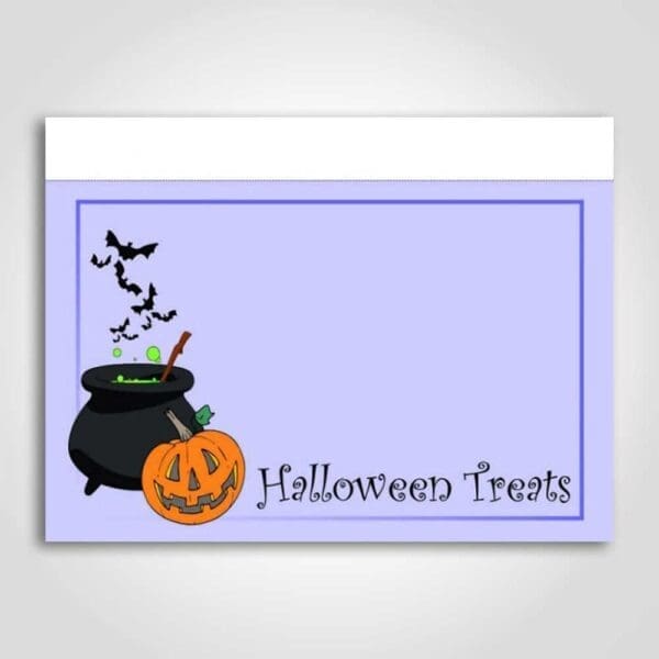 Halloween Treats Sign Card 3.5" x 5"