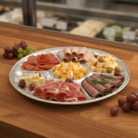 18 inch Aluminum Party Tray lazy-Susan-base, Deli Tray - 50/case