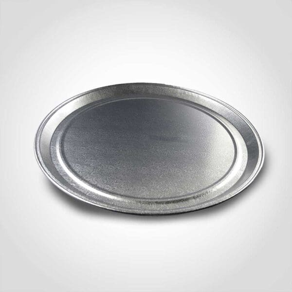 12 inch Aluminum Party Tray flat-base