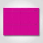 Magenta Blank Sign Card Perforated 3" x 5"