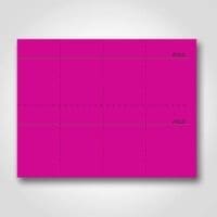 Magenta Blank Sign Card Perforated 3" x 5"
