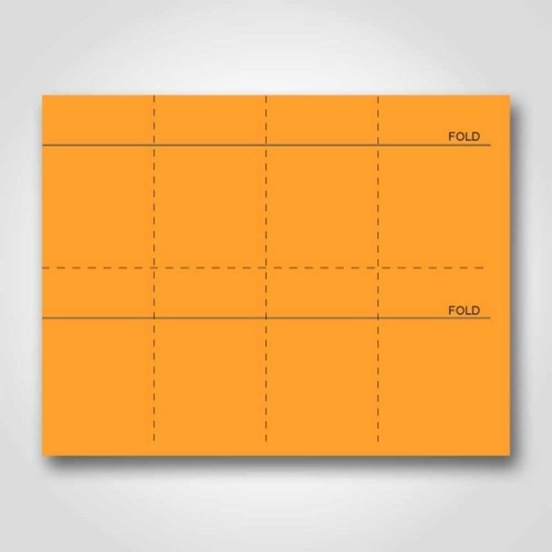 400169 Peach Blank Sign Card Perforated 3" x 5"