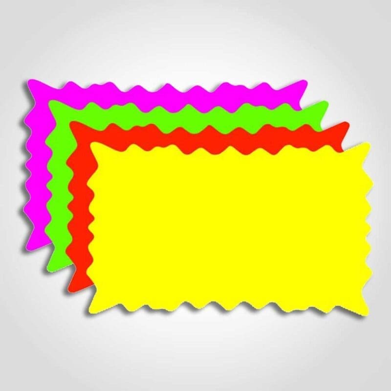 400186 Blank Burst Sign 2" x 3"