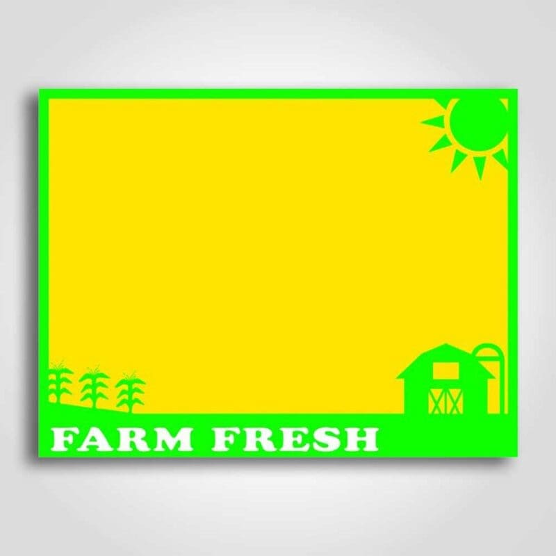 400306 Farm Fresh Sign Card 5.5" x 7"