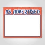 Laser Bright Sign Cards As Advertised 8.5" x 11"