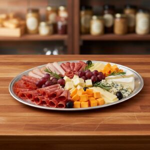 16 inch Aluminum Party Tray, Deli Tray lazy-Susan-base - 50/case