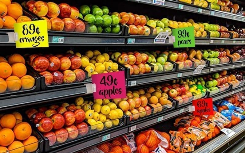 Sign card examples rectangle all colors