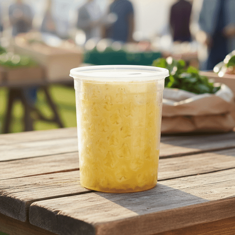 261350 Cored Pineapple Deli Container