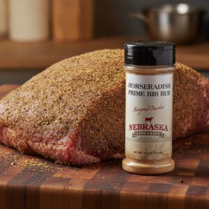Nebraska Star Beef Horseradish Prime Rib Rub 3.9 oz. shaker 12 per case