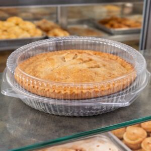 9 inch Pie PET Plastic Clamshell with pie inside
