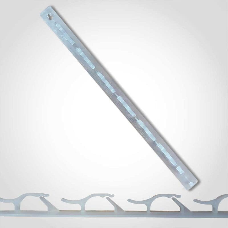 190038 Merchandising Clip Plastic Heavy 6 Clip