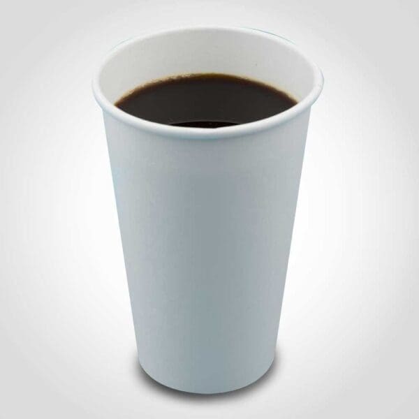 Coffee Cup 16 oz Single Wall White Paper