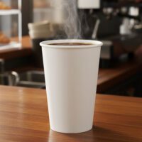 Coffee Cup 20 oz Single Wall White Paper - 600/case