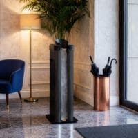 Wet Umbrella Bag Automatic Dispenser Single - Charcoal