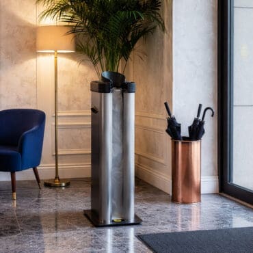 Chrome Wet Umbrella Automatic Single Bag Dispenser