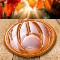Pumpkin Harvest Partitioned Tray and Dome Lid - 50 Pack (370117)