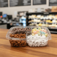 64 oz. 4 Compartment Square Tamper Evident Container