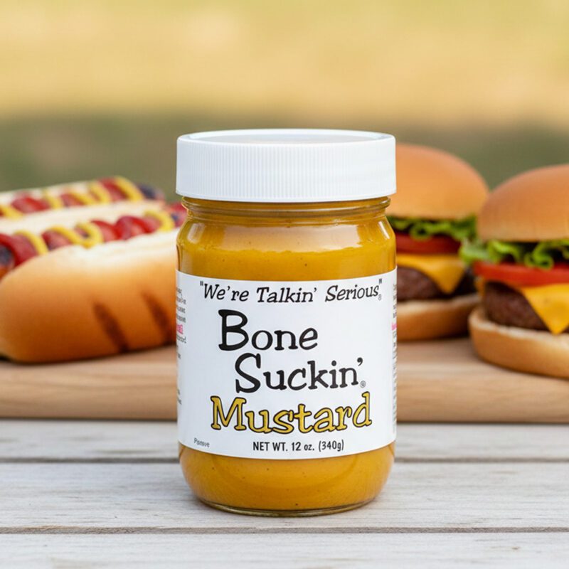 Bone Suckin' Mustard 12oz. Wholesale price and pack