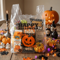 Halloween Plastic Shopping Bags - 1000/case - Prebook for Mid Sept 2026 Ship
