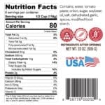 Angi's Sicilian Sauce nutritional info, ingredients and UPC