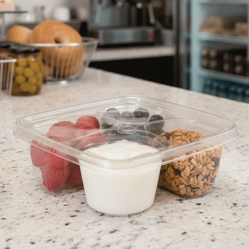 261503 Snackware 4 compartment Take Out Containers Snackware 4 compartment Take Out Containers
