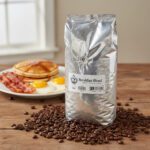 Pear's Whole Bean Coffee Breakfast Blend Flavor in a 2.5 pound bag and packed in 2 per case