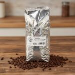 Pear's Whole Bean Coffee Hazelnut Flavor in a 2.5 pound bag and packed in 2 per case