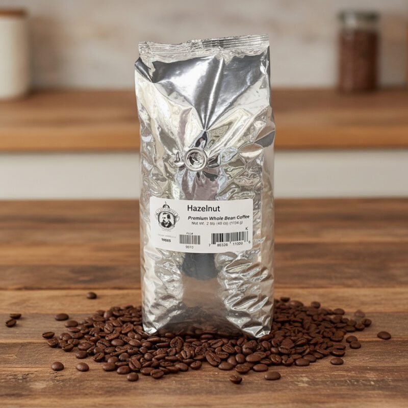 34655-Pears-Whole-Bean-Coffee-Hazelnut-2-bags Pear's Whole Bean Coffee Hazelnut Flavor in a 2.5 pound bag and packed in 2 per case