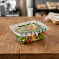 Tamper Evident Hinged Food Packaging 24oz