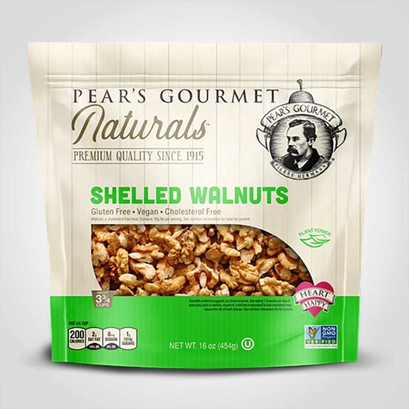 34950 Pear's Gourmet Walnut Halves and Pieces 16oz