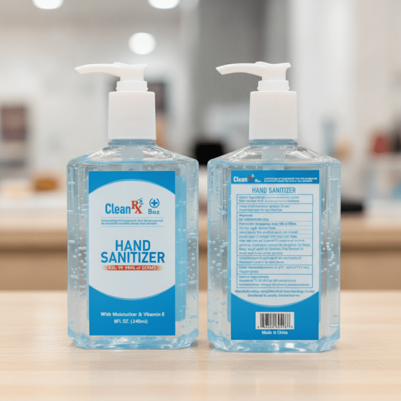 Clean RX Hand Sanitizer 8oz Pump Bottle
