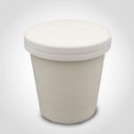 12oz Combo White Paper Soup Cup w/Vented Lid
