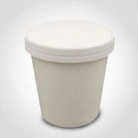 12oz Combo White Paper Soup Cup w/Vented Lid