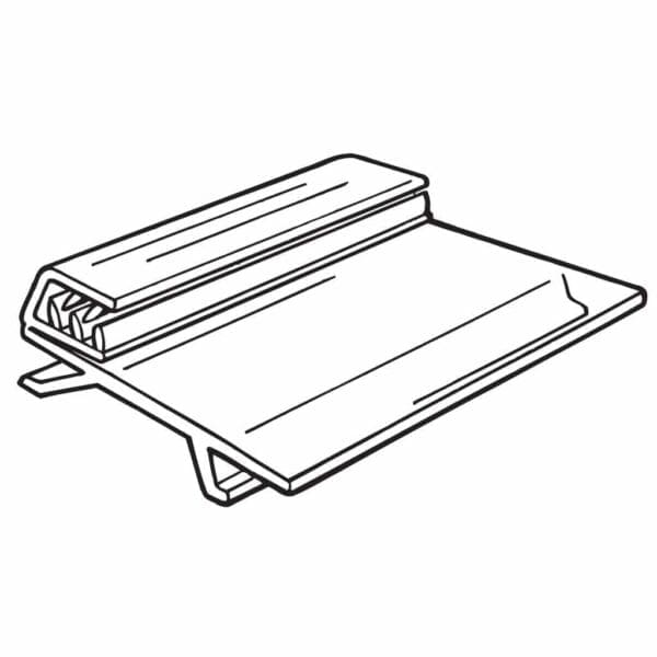 UPC Tag Sign Holder with Hinge - 100 Pack (190141)