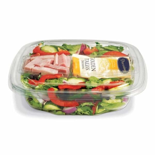 48 oz. 9 inch Clear Take Out Bowls - 150 Pack (261352)