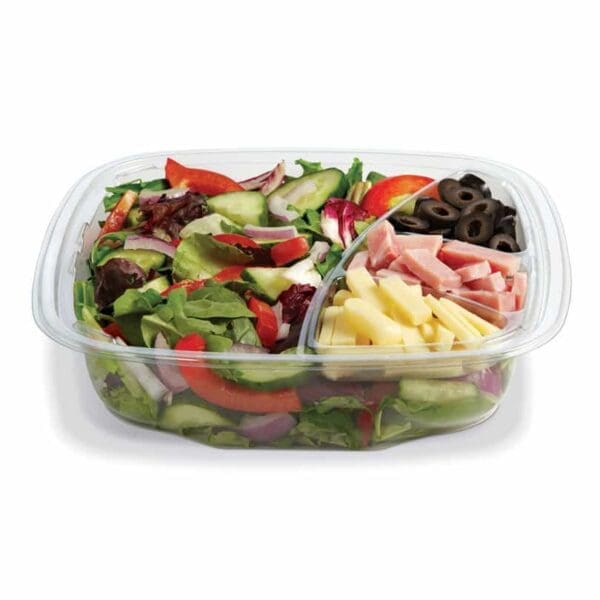 48 oz. 9 inch Clear Take Out Bowls - 150 Pack (261352)