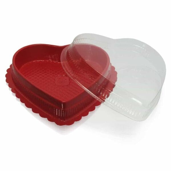 Heart Shaped Container 6 x 6 in - 90 Pack (376047)