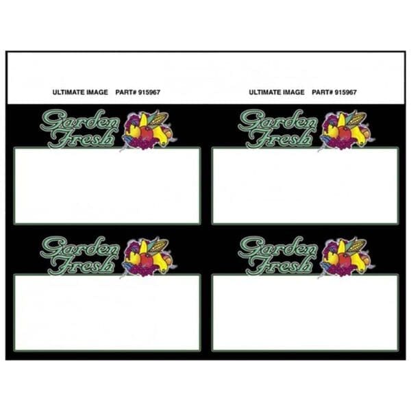 Garden Fresh Sign Card 5.5 x 3.5 - 50 Pack (400681)