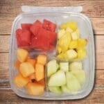 64 oz. 4 Compartment Square Tamper Evident Container - 75 Pack (261607)