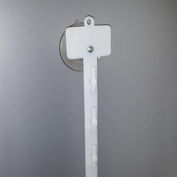 Plastic Merchandising Strip 12 Station with Suction Cup and Label Holder (190031)