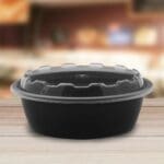 32-oz Microwave Round Container with Lid - 150 Pack (260672)