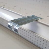 Top Mount Metal Merchandising strip Hanger - 100 Pack (340101)